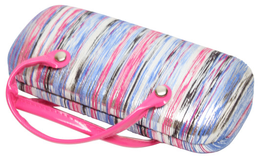 Calabria Feducci LuLu Eyeglass/Sunglass Handle Tote Striped Hard Case 3 OPTIONS