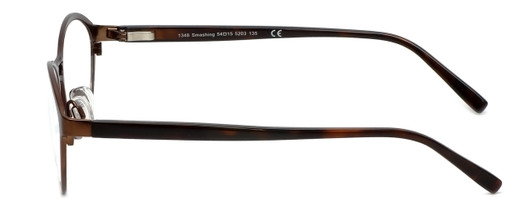 Side View of 2000 and Beyond Designer Blue Light Blocking Reading Glasses 3079 in Brown 60mm