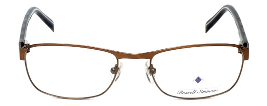 Front View of Argyleculture Designer Blue Light Blocking Reading Glasses Paxton in Black 50mm