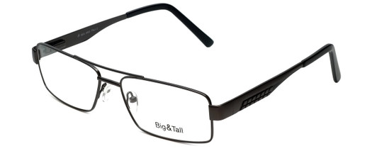 Big and Tall Designer Blue Light Blocking Reading Glasses Style 2-Gun-Black 60mm