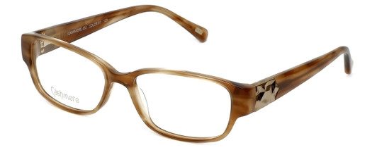 Profile View of Silver Dollar Blue Light Blocking Reading Glasses Cashmere 450 in Tortoise 53mm