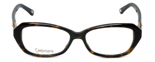Front View of Silver Dollar Blue Light Blocking Reading Glasses Cashmere 452 in Tortoise 53mm