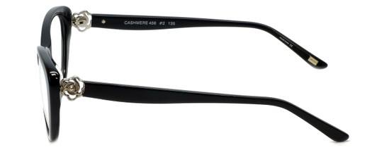Silver Dollar Designer Blue Light Block Reading Glasses Cashmere 456 Caviar 53mm