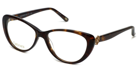 Profile View of Silver Dollar Blue Light Blocking Reading Glasses Cashmere 456 in Tortoise 53mm