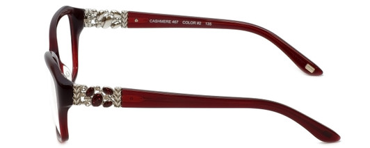 Silver Dollar Designer Blue Light Block Reading Glasses Cashmere 467 Auburn 53mm