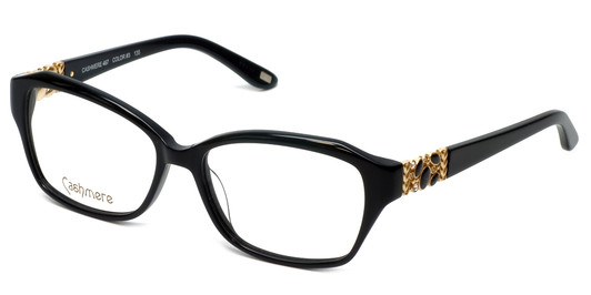 Profile View of Silver Dollar Designer Blue Light Block Reading Glasses Cashmere 467 Caviar 53mm