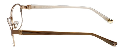 Silver Dollar Designer Blue Light Blocking Reading Glasses CB1025 in Camel 53mm