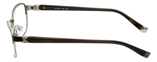 Silver Dollar Designer Blue Light Blocking Reading Glasses CB1025 in Caviar 53mm