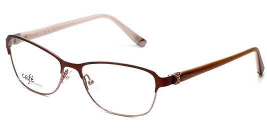 Profile View of Silver Dollar Designer Blue Light Blocking Reading Glasses CB1025 in Wine 53mm N