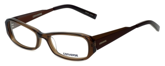 Profile View of Converse Designer Blue Light Blocking Reading Glasses Composition in Brown 50mm