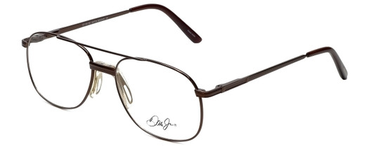 Profile View of Dale Earnhardt Jr Blue Light Blocking Glasses DJ6807-SBR-54 in Satin Brown 54mm