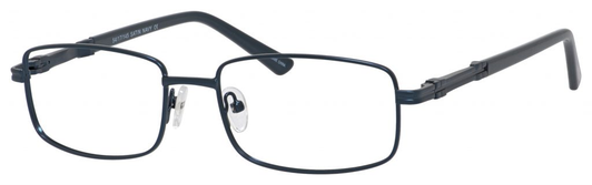 Profile View of Dale Earnhardt Jr Designer Blue Light Block Reading Glasses 6813 Satin Navy 54mm