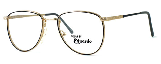 Profile View of Fashion Optical Blue Light Blocking Reading Glasses Dover Gold Grey 55mm N