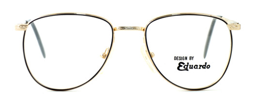 Front View of Fashion Optical Blue Light Blocking Reading Glasses Dover Gold Grey 55mm N