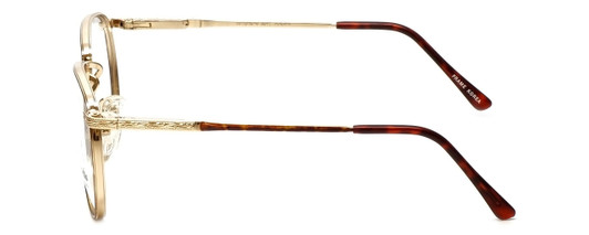 Side View of Emporio Armani Blue Light Blocking Reading Glasses EA3007-5087 Opal Beige 53mm N
