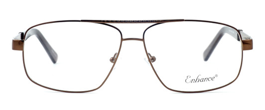 Enhance Optical Designer Blue Light Blocking Reading Glasses 3920 Matte-Coffee N
