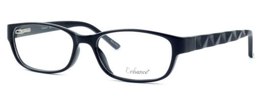 Enhance Optical Designer Blue Light Blocking Reading Glasses 3959 in Black 53mm