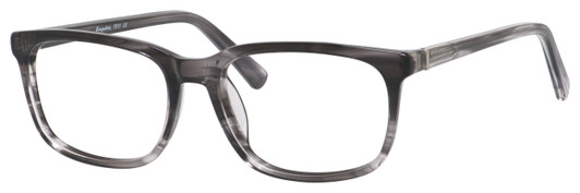 Profile View of Esquire Designer Blue Light Blocking Reading Glasses EQ1511-GYA Grey Amber 54mm