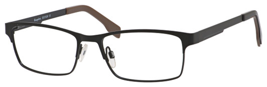 Profile View of Esquire Designer Blue Light Blocking Reading Glasses EQ1526-SBK Satin Black 54mm