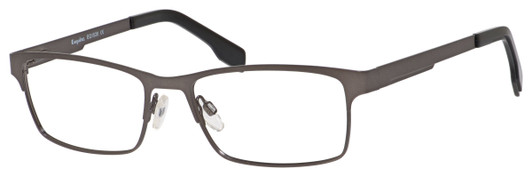 Profile View of Esquire Designer Blue Light Block Reading Glasses EQ1526-SGU Satin Gunmetal 54mm
