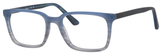 Profile View of Esquire Designer Blue Light Blocking Reading Glasses EQ1529-BLU in Gradient 52mm