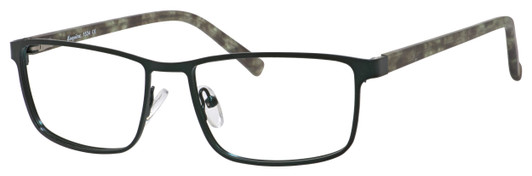 Profile View of Esquire Designer Blue Light Blocking Reading Glasses EQ1534-SOL Satin Olive 54mm