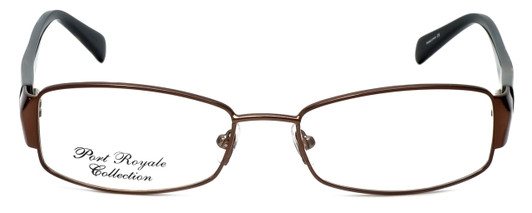 Front View of Silver Dollar Designer Blue Light Blocking Reading Glasses Fawn in Nutmeg 53mm N