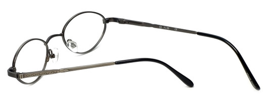 Close up View of Calabria FL-66 Brown Designer Blue Light Blocking Reading Glasses 44mm 20 Powers