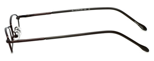 Side View of Calabria FlexPlus 62 Ant Gold Amber Designer Blue Light Blocking Reading Glasses