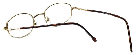 Close up View of Calabria FlexPlus 88 Brown Designer Blue Light Block Reading Glasses 43mm /Power