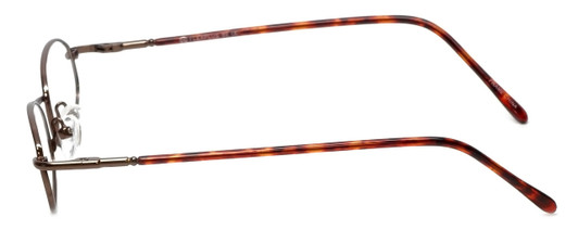 Side View of Calabria FlexPlus 92 Black Designer Blue Light Block Reading Glasses 44mm /Power