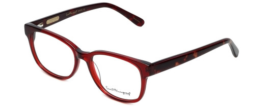 Profile View of Ernest Hemingway Blue Light Block Reading Glasses H4674 Burgundy/Tortoise 50mm N