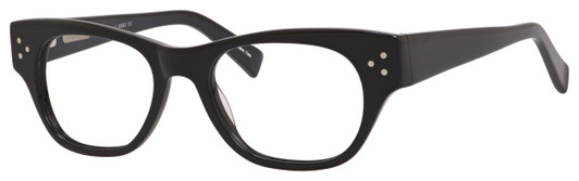 Profile View of Ernest Hemingway Designer Blue Light Block Reading Glasses H4693-BLK Black 51mm Profile View of Ernest Hemingway Designer Blue Light Block Reading Glasses H4693-BLK Black 51mm