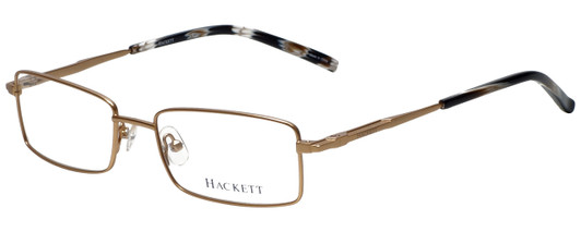 Profile View of Hackett Designer Blue Light Block Reading Glasses HEK1069-40 Gold 52mm 20 Powers