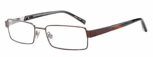 Profile View of Jones New York Designer Blue Light Block Reading Glasses J322 Brown 55mm w/Power Profile View of Jones New York Designer Blue Light Block Reading Glasses J322 Brown 55mm w/Power