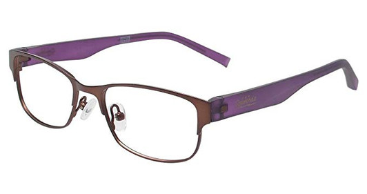 Profile View of Converse Designer Blue Light Block Reading Glasses K016-BRN Brown 50mm 20 Powers