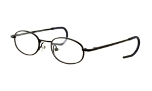 Profile View of Calabria KiddyFlex 3 Black Designer Blue Light Block Reading Glasses 40mm /Power Profile View of Calabria KiddyFlex 3 Black Designer Blue Light Block Reading Glasses 40mm /Power