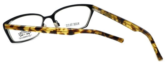 Close up View of Isaac Mizrahi Designer Blue Light Block Reading Glasses M109-01 Black Pink 52mm