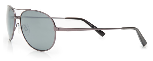 Profile View of Reptile JAPAN Designer Blue Light Reading Glasses Madagascar Matte-Brown 59mm