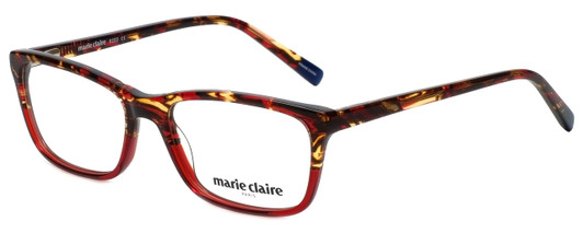 Profile View of Marie Claire Blue Light Blocking Reading Glasses MC6222-RTO in Red Tortoise 53mm