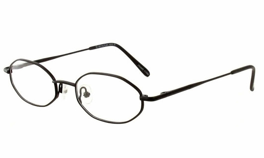 Profile View of Calabria MetaFlex 1000 Purple Designer Blue Light Blocking Reading Glasses 47mm