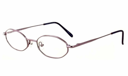 Profile View of Calabria MetaFlex 1015 Brown Designer Blue Light Blocking Reading Glasses 46mm N
