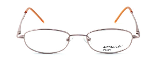 Front View of Calabria Kids Fit MetalFlex Designer Blue Light Block Reading Glasses 1001 Pink