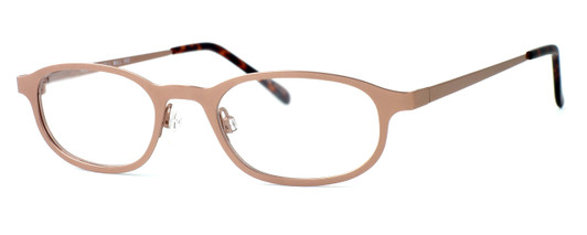 Profile View of Fashion Optical Blue Light Block Reading Glasses Mill 002 Matte Brown 48mm
