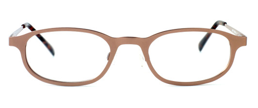 Front View of Marc Jacobs Designer Blue Light Blocking Reading Glasses MMJ484-0YLG Brown 52mm