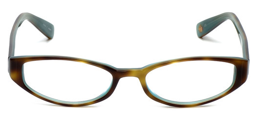 Front View of Paul Smith Designer Blue Light Block Reading Glasses PS281-DMAQ Demi Aqua 51mm N
