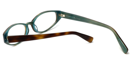 Close up View of Paul Smith Blue Light Blocking Reading Glasses PS297-BHPL Black-Horn-Purple 52mm Close up View of Paul Smith Blue Light Blocking Reading Glasses PS297-BHPL Black-Horn-Purple 52mm