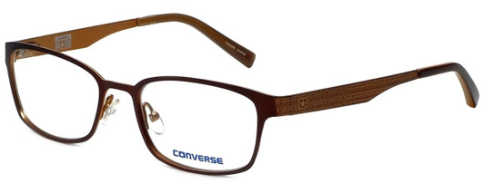 Profile View of Converse Designer Blue Light Blocking Reading Glasses Q013-Brown in Brown 51mm N