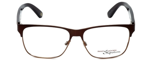 Profile View of Randy Jackson Designer Blue Light Block Reading Glasses RJ1926-023 Cordovan 54mm