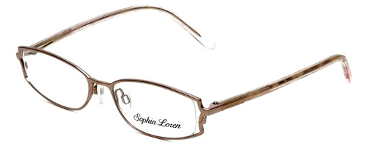 Profile View of Sophia Loren Designer Blue Light Block Reading Glasses SL-M152-029 Sienna 49mm N